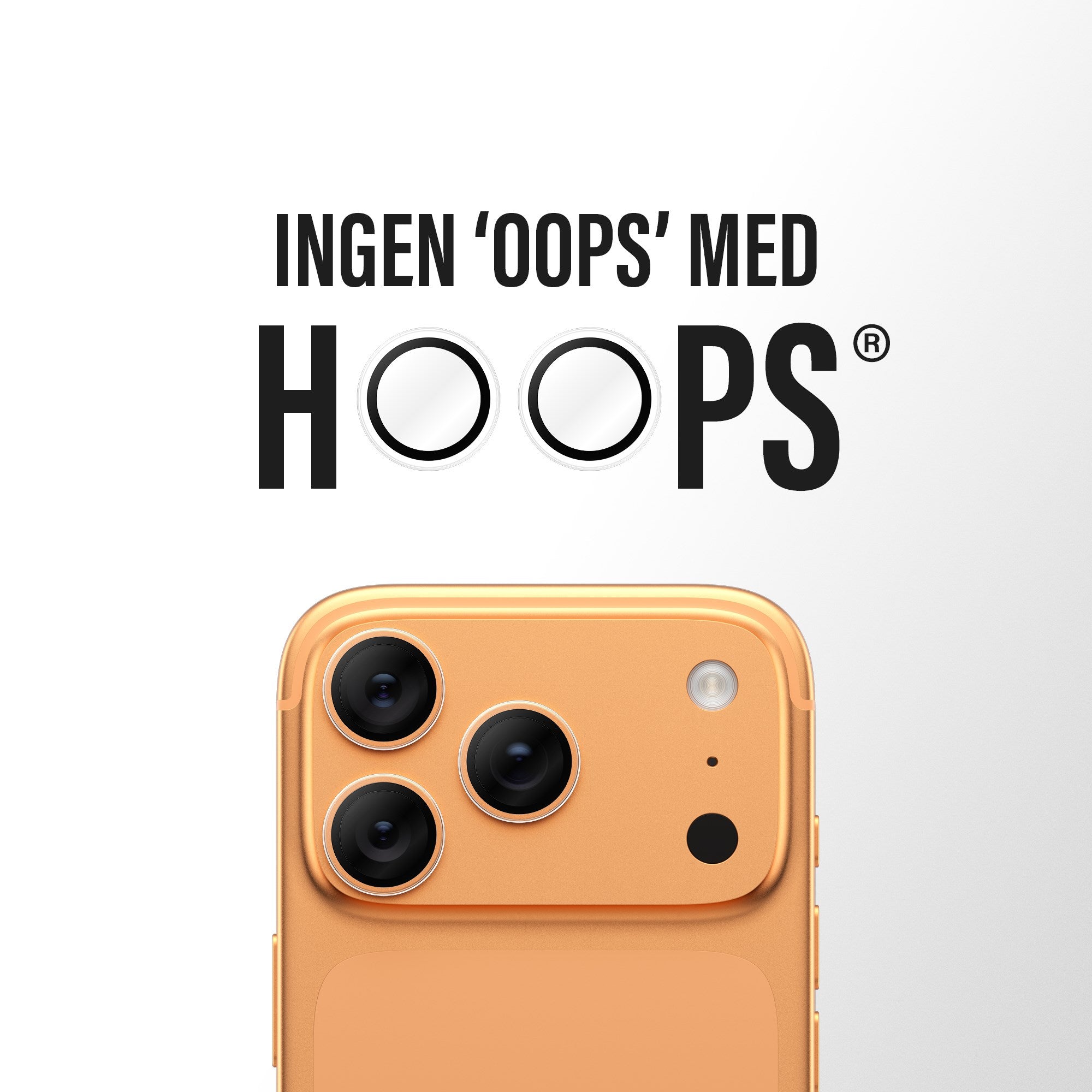 PanzerGlass® Hoops® Kameralinsebeskytter Transparent iPhone 17 Pro | iPhone 17 Pro Max | iPhone 16 Pro | 16 Pro Max